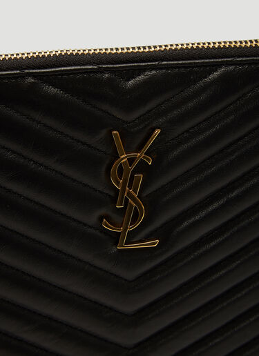 Saint Laurent モノグラム タブレットクラッチバッグ ブラック sla0237052