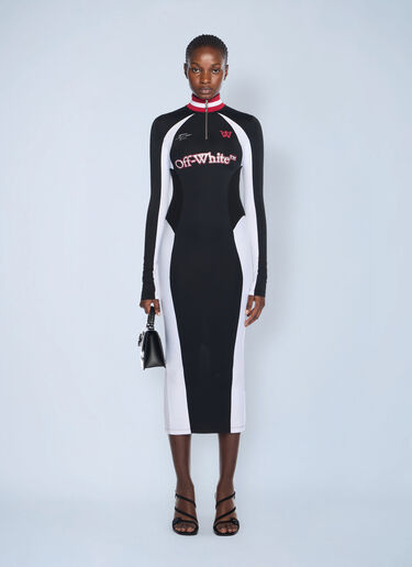 Tech Jersey Midi Dress Off-White Tech Jersey Midi Dress Black ofw0262081