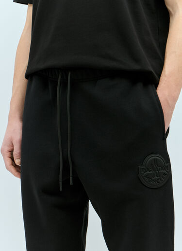 Moncler x Roc Nation designed by Jay-Z 徽标贴饰运动裤 黑色 mrn0156010