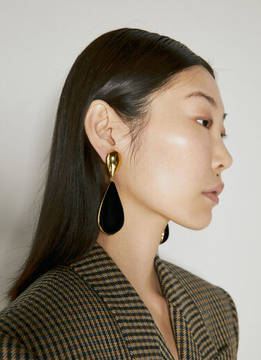 Saint Laurent アワーグラスイヤリング ブラック sla0253166