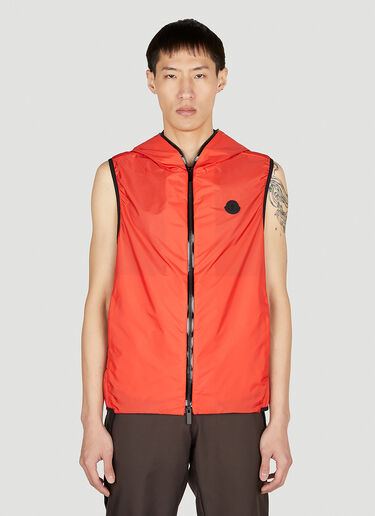 Moncler Pakito Hooded Gilet Jacket Red mon0152035