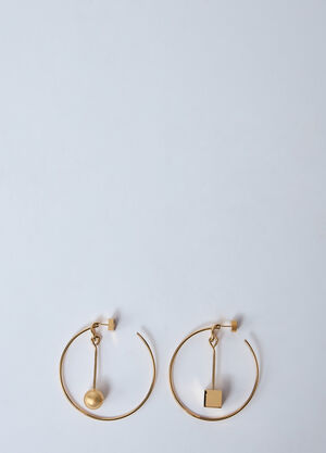 Jacquemus Les Creoles Nodo Earrings Gold jac0260042