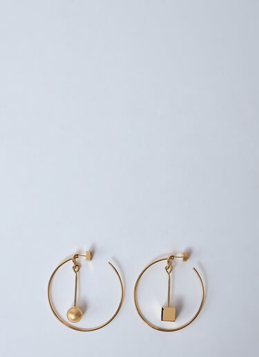 Jacquemus Les Creoles Nodo 耳环 金色 jac0260042