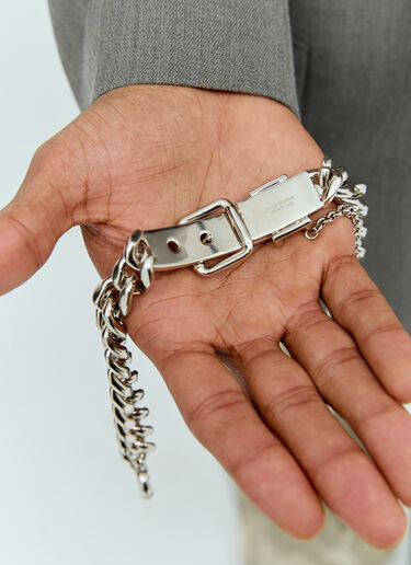 Buckle Chain Necklace Acne Studios Buckle Chain Necklace Silver acn0156021