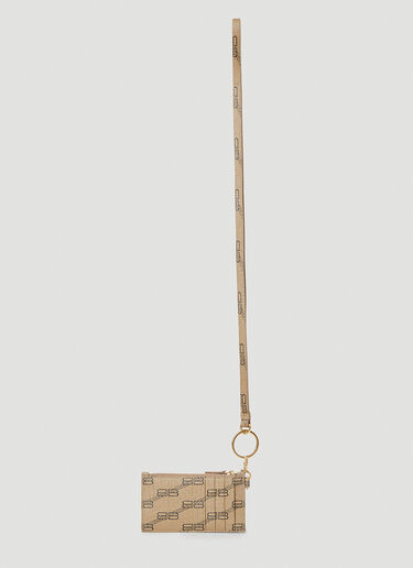 Balenciaga Lanyard Card Holder Brown bal0352005