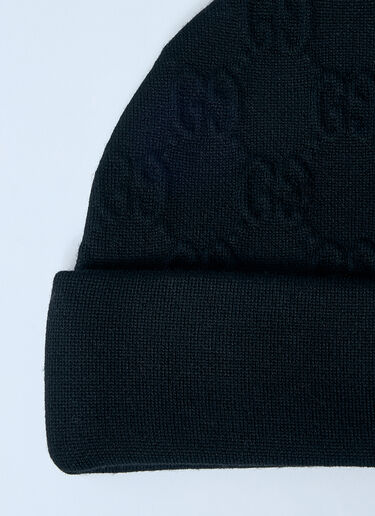 Gucci GG Wool-Blend Beanie Black guc0159079