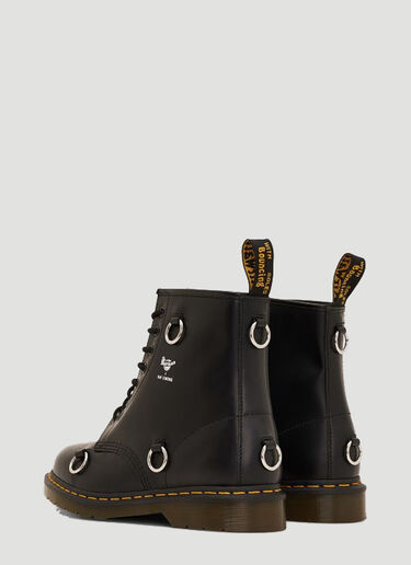 Dr Martens by Raf Simons X Dr. Martens Edition Ring-Embellished Boots Black dmr0140002