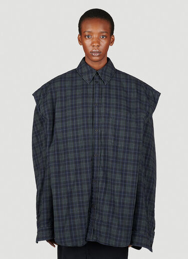 Balenciaga Oversized Detachble Shirt Grey bal0253004