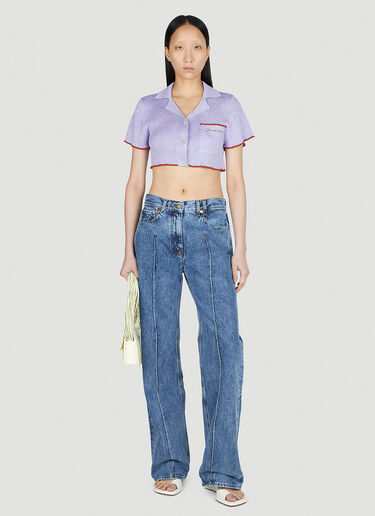 Jacquemus 르 오 브릴류 탑 퍼플 jac0251033