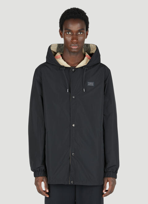 The Elder Statesman Reversible Check Hooded Jacket Green tes0150001