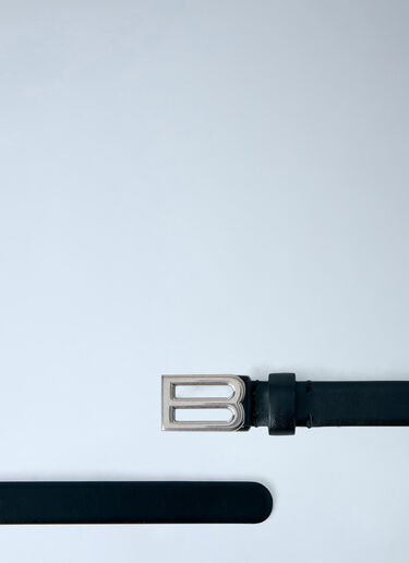 LN-CC® - Balenciaga: Bolero B Smooth Leather Belt - Black Balenciaga Bolero B Smooth Leather Belt Black bal0266034