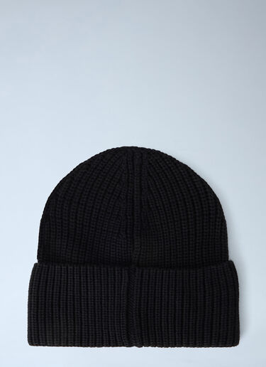 Palm Angels Classic Logo Ribbed Beanie Black pma0164027