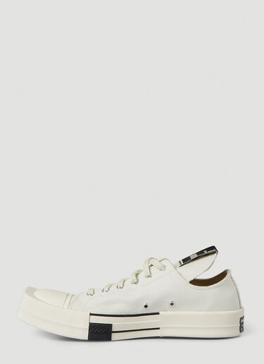 Rick Owens X Converse TURBODRK Chuck 70 Ox Sneakers White rco0346002