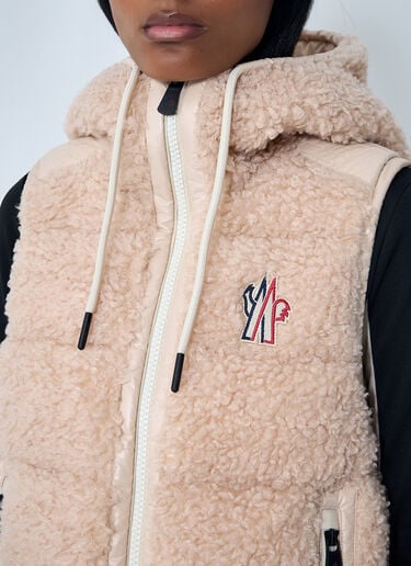 Moncler Grenoble 徽标图案连帽马甲  粉色 mog0262017