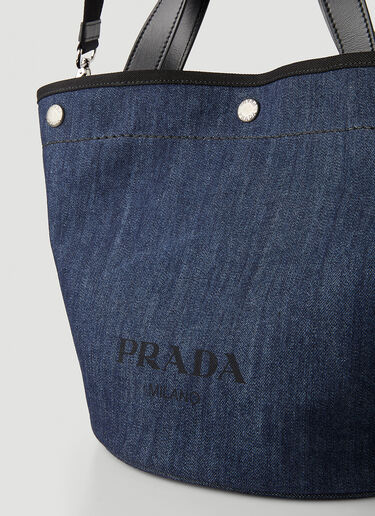 Prada 牛仔购物托特包 蓝 pra0248070