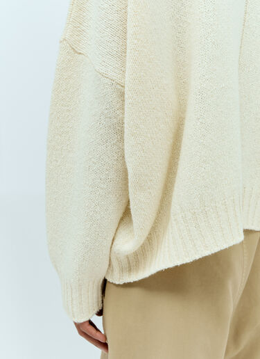 The Row Grohl Knit Sweater Cream row0156011