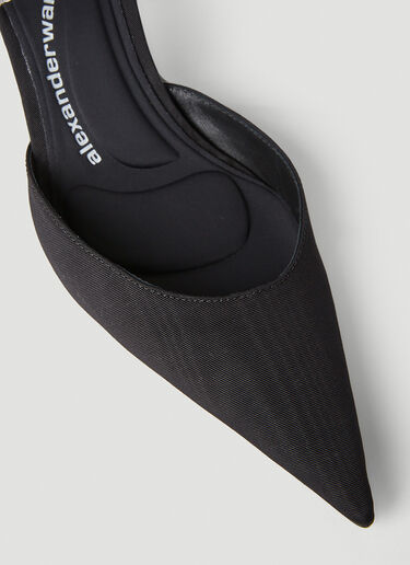 Alexander Wang Delphine Logo Strap Mules Black awg0251052