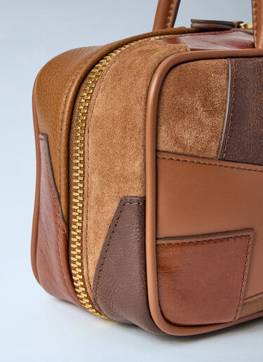 Miu Miu Beau Leather Patchwork Bag Brown miu0264116