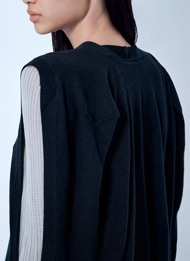 Kiko Kostadinov Guillemot Cocoon Cardigan Black kko0265007