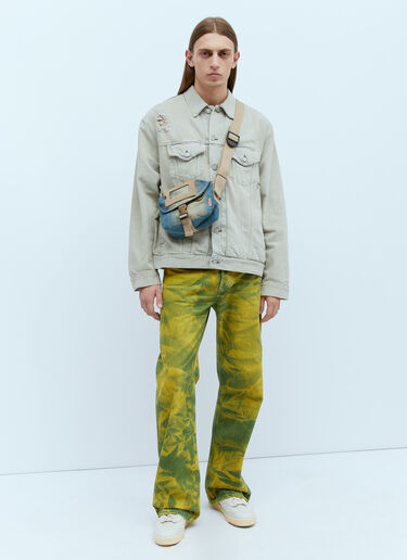 Acne Studios Denim Mini Messenger Bag Blue acn0153041