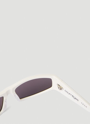 Courrèges Tech Sunglasses White cou0349002