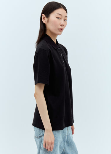 Moncler 로고 패치 폴로 셔츠  블랙 mon0257042