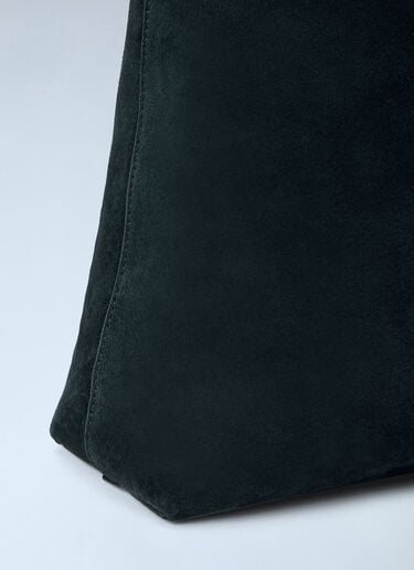 Toteme Medium Bevel Suede Shoulder Bag Black tot0265088