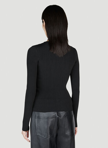 Coperni Cut-Out Knit Sweater Black cpn0253009