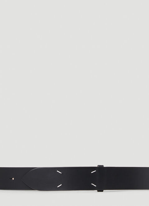 Maison Margiela Four Stitches Leather Belt Black mla0154011