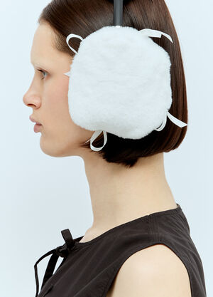 Rick Owens Furry Headphones Cover Black ric0159061