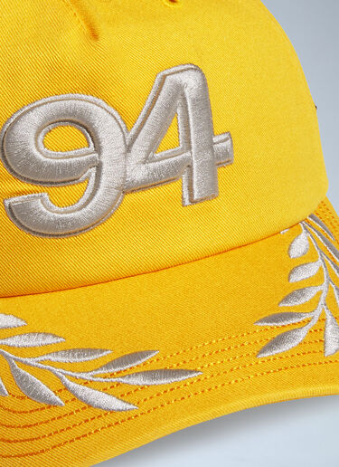 adidas x Bad Bunny x Mercedes AMG F1 Logo Motif Baseball Cap Gold adi0364005