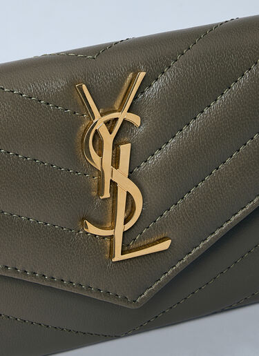 Saint Laurent Cassandre Wallet Khaki sla0260002