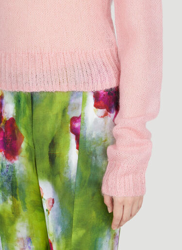 Acne Studios Mohair Knit Sweater Pink acn0254012