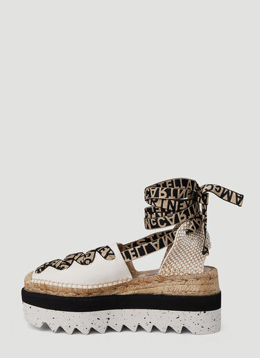 Stella McCartney Gaia Platform Espadrilles Beige stm0251021