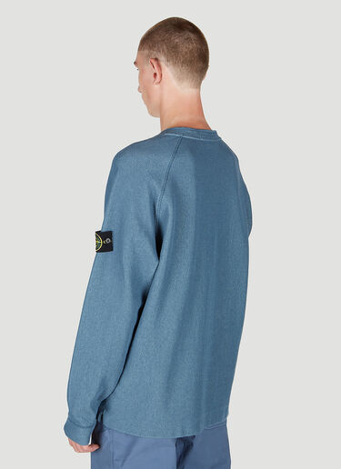 Stone Island Compass Patch Sweater Blue sto0152060
