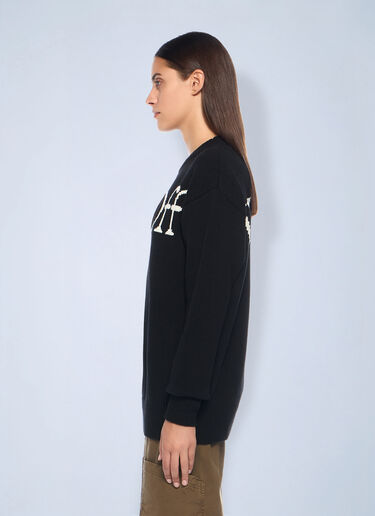 Bookish Logo Knit Sweater Off-White Bookish Logo Knit Sweater Black ofw0262036