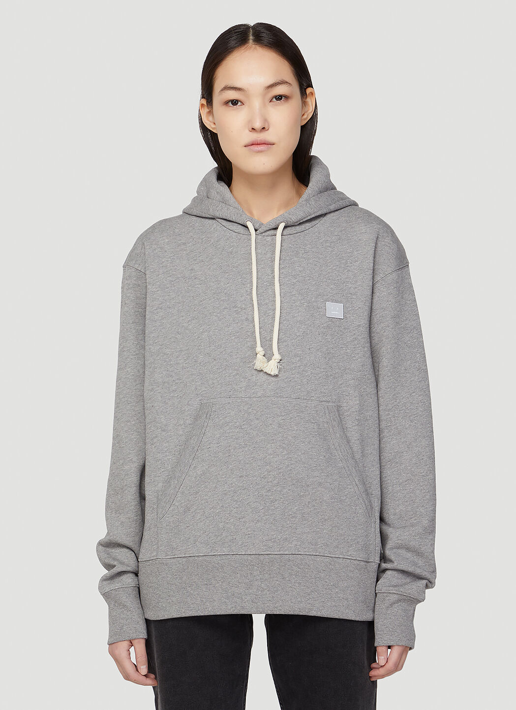 Acne studios ferris new arrivals face oversized cotton hoodie