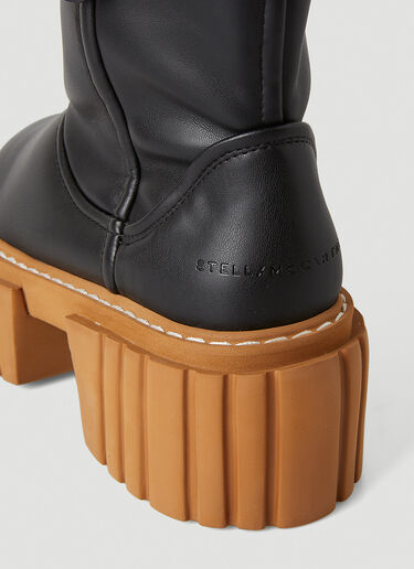 Stella McCartney Emilie Padded Flatform Boots Black stm0245041