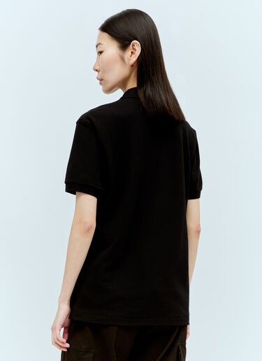 Comme Des Garçons PLAY Logo Patch Polo Shirt Black cpl0356001