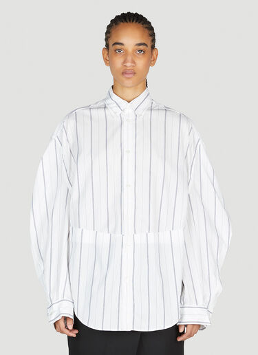 Balenciaga Twisted Sleeve Shirt White bal0253018