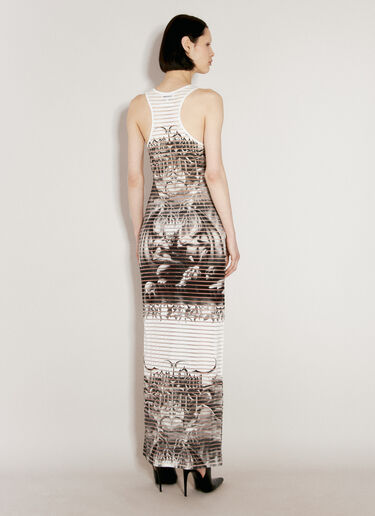 Jean Paul Gaultier Diablo Maxi Dress White jpg0256009