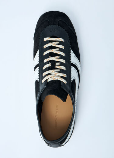 Dries Van Noten Suede Low-Top Sneakers Black dvn0260024