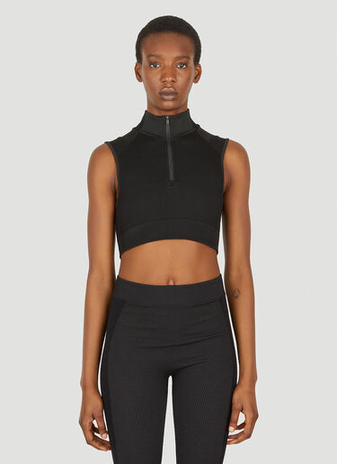 Y-3 Seamless Knit Cropped Top Black yyy0245038