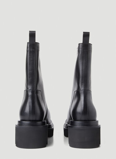 Rick Owens Tread Sole Leather Boots Black ric0148014