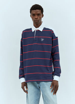 Wales Bonner City Polo Shirt Blue wbn0158013