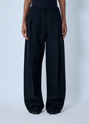 Sportmax Wool-Blend Tailored Pants Black spx0263009