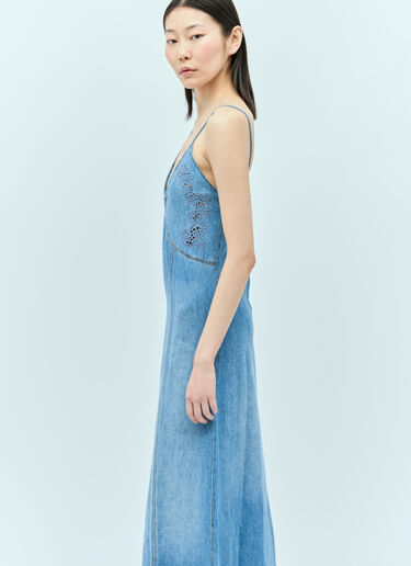 Chloé Denim Maxi Dress Blue chl0255018