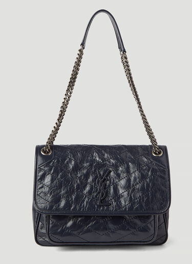 Saint Laurent Niki Medium Shoulder Bag Navy sla0243123