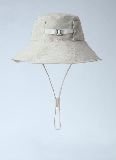 Jacquemus Le Bob De-Nîmes Bucket Hat White jac0264002
