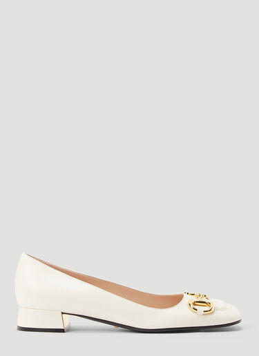Gucci Horsebit Ballet Shoes White guc0243044